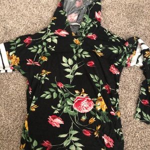Light Floral Hoodie